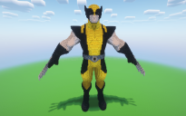 Minecraft Wolverine Statue
