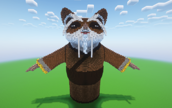 Minecraft Master Shifu Statue