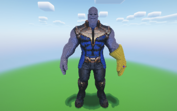 Minecraft Thanos Statue