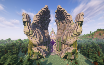 Minecraft Hand of God Nether Portal Statue