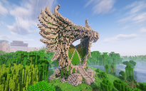 Minecraft Eagle Nether Portal Statue