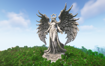 Minecraft Angel |Queen| Statue V06 Free