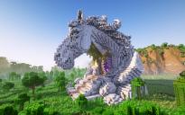 Minecraft Horse Head Nether Portal Statue