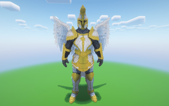 Minecraft Angel Knight Statue