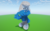 Minecraft Smurf Statue ( FREE )
