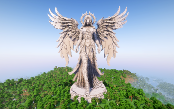 Minecraft Angel |Luminous| Statue V07