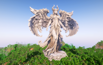 Minecraft Angel |Wind| Statue V08