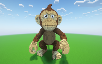 Minecraft Monkey Statue ( FREE )