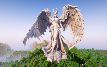 Minecraft Angel Statue V09 Free