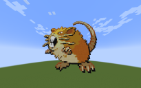 Raticate pokemon pixel art