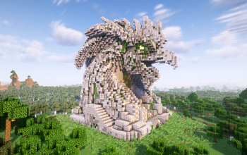 Minecraft Rooster Head Nether Portal Statue