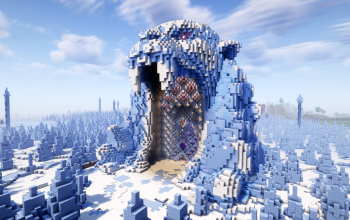 Minecraft Titan |Yeti| Nether Portal Statue V05 Free