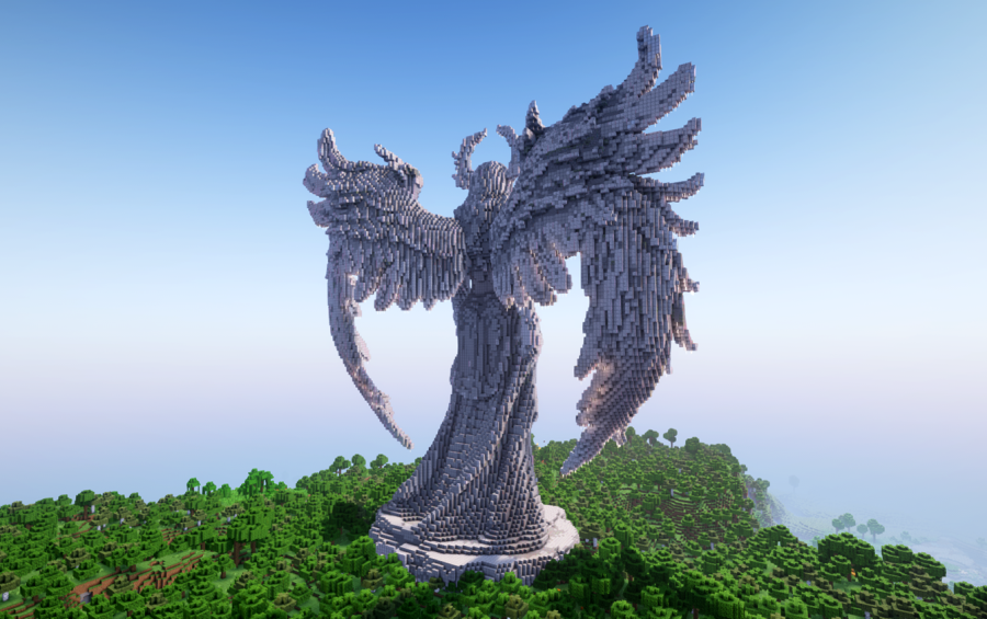 Minecraft Angel Statue V10, creation #24447