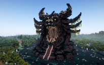 Minecraft Warden Nether Portal Statue