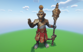 Minecraft Sun Wukong Statue