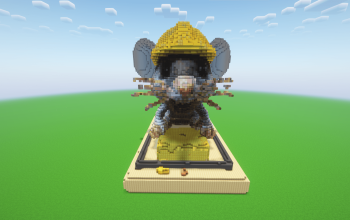 Minecraft Rat Statue ( FREE )