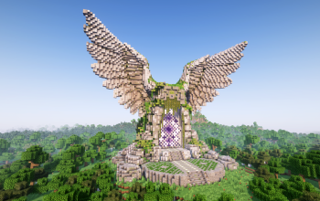 Minecraft Wings of Nature Nether Portal Statue