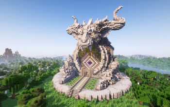 Minecraft Titan Nether Portal Statue V06