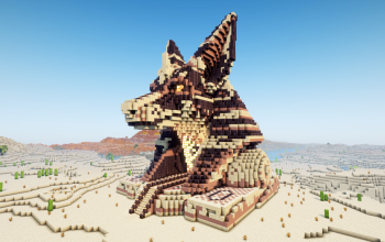 Minecraft Egyptian God |Anubis| Nether Portal Statue V02