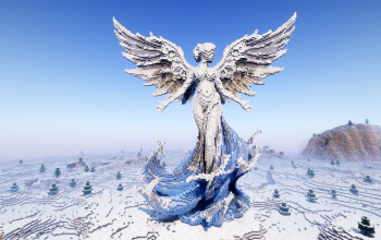 Minecraft Winter Angel Statue Free