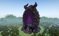 Minecraft Dragon Egg Nether Portal Statue
