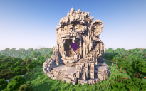 Minecraft Monkey Head Nether Portal Statue