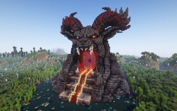 Minecraft Satan Nether Portal Statue
