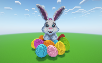 Minecraft Easter Bunny 6 Statue