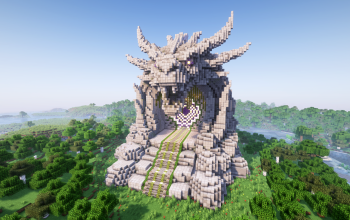 Minecraft Titan Nether Portal Statue V07