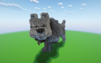 Minecraft Dennis Wolf Statue ( FREE )