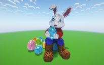 Minecraft Easter Bunny 9 Statue