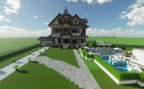 Pale Oak Mansion + Detailed Interior