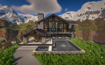 Wooden Mansion + Detailed Interior