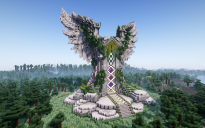 Minecraft Wings Of Nature Nether Portal Statue V03