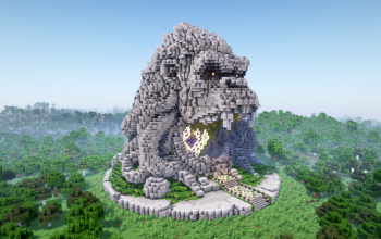 Minecraft Gorilla Nether Portal Statue