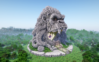 Minecraft Gorilla Nether Portal Statue