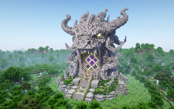Minecraft Titan Nether Portal Statue V10