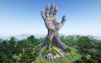 Minecraft Hand of the Earth Nether Portal Statue V02 Free