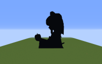 Bad Apple!! Pixel art