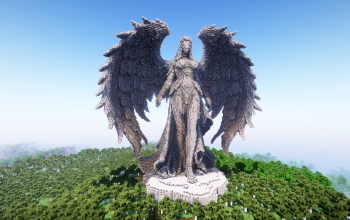 Minecraft Angel Statue V20
