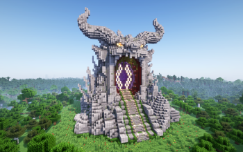 Minecraft Titan Nether Portal Statue V11 Free