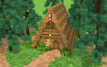 Alpine Wooden Cabin – Fully Decorated Interior