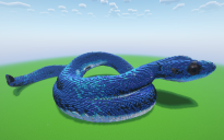 Minecraft Blue Snake Statue ( FREE )