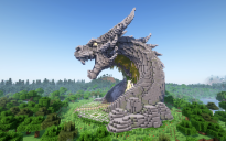 Minecraft Dragon Nether Portal Statue V24
