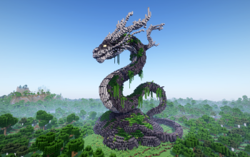 Minecraft Serpent Dragon Statue Free