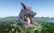 Minecraft Fox Head Nether Portal Statue