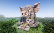 Minecraft Pig |Piglin| Nether Portal Statue Free