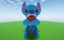 Minecraft Stitch 2 Statue