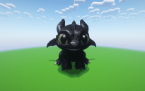 Minecraft Toothless Statue