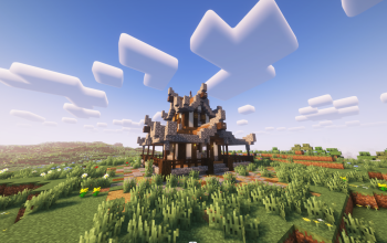 🏠 Japanese-Style Survival House – Minecraft Schematic (1.20+)